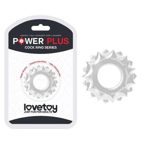 Эрекционное кольцо LoveToy POWER PLUS Cockring, Clear: Производитель LOVETOY