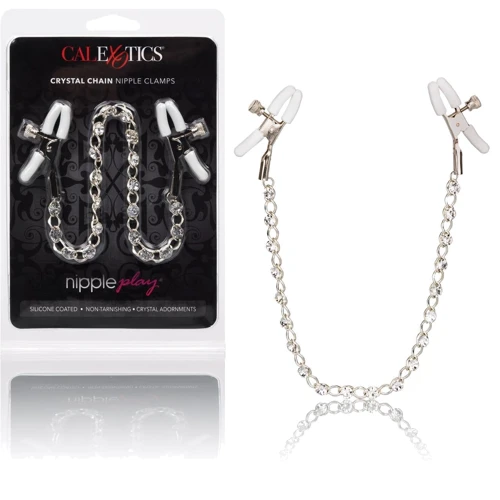 CalExotic Crystal Chain Nipple Clamps зажимы для сосков фото 5
