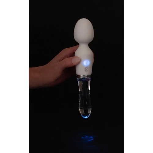 Универсальный вибромассажер Liaison Wand LED Vibrator: Длина, см 21.5