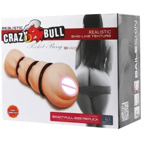 Мастурбатор-вагіна Crazy Bull - Pocket Pussy 3D Vagina (BM-009154H): Глубина, см 16
