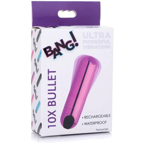 Вибропуля BANG! 10X Vibrating Metallic Bullet (фиолетовый): Диаметр, см 2