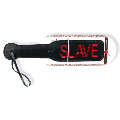 Шлепалка Пикантные Штучки с рельефной надписью SLAVE, черный: Производитель Пикантные Штучки