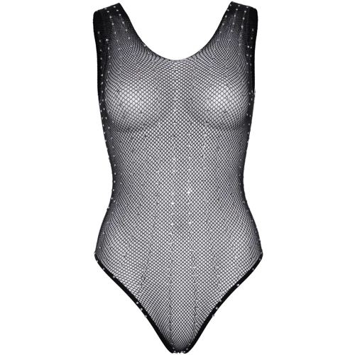 Боді в сіточку зі стразами Leg Avenue OS Black: Декор Стразы