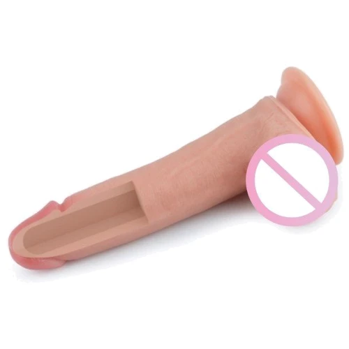 Фаллоимитатор LoveToy Dual-Layered Silicone Cock 8" Flesh: Наличие вибрации Нет