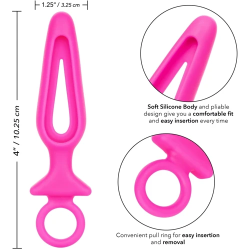Анальная пробка Pipdream Silicone Groove Probe, 10,25х3,25 см, розовый: Для кого Унисекс