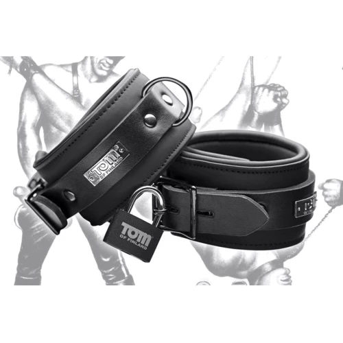 Фиксаторы для лодыжек Tom of Finland Neoprene Ankle Cuffs: Цвет черный