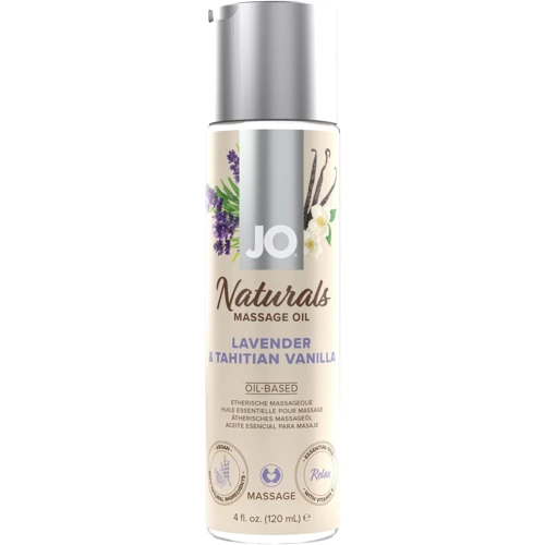 Массажное масло System JO – Naturals Massage Oil – Lavender & Vanilla с эфирными маслами (120 мл)