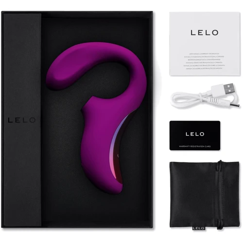 Вакуумний стимулятор із вібрацією LELO Enigma Deep Rose: Тип управління кнопкове