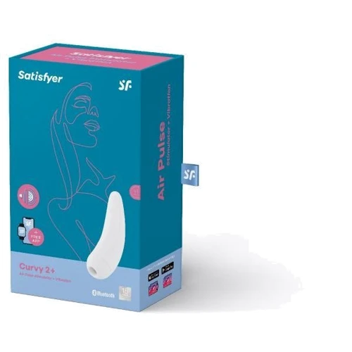 Вакуумный клиторальный стимулятор Satisfyer Curvy 2+ White фото 7
