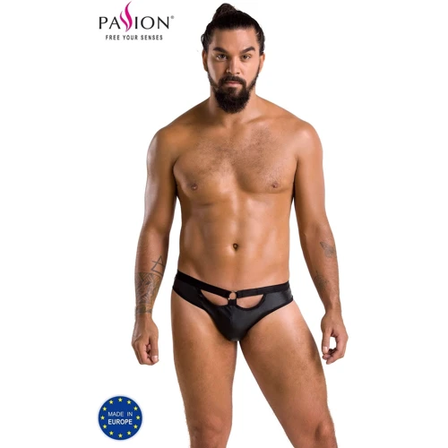 Труси Passion 041 SLIP OPEN JOE black XXL/XXXL: Візерунок Однотонный