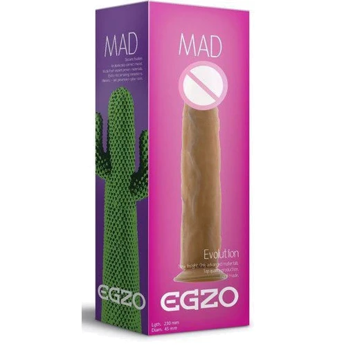 Фаллоимитатор на присоске Egzo G1340 23x4.5 см