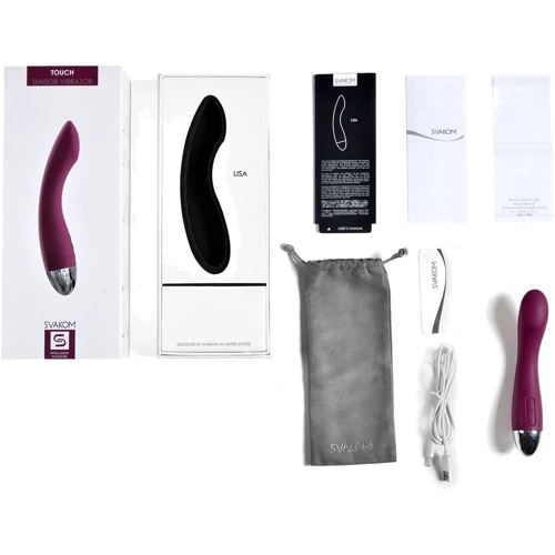Вибратор для точки G Svakom Lisa Touch Sensor Vibrator с сенсорным датчиком, 17х3 см: Тип управления Кнопочное