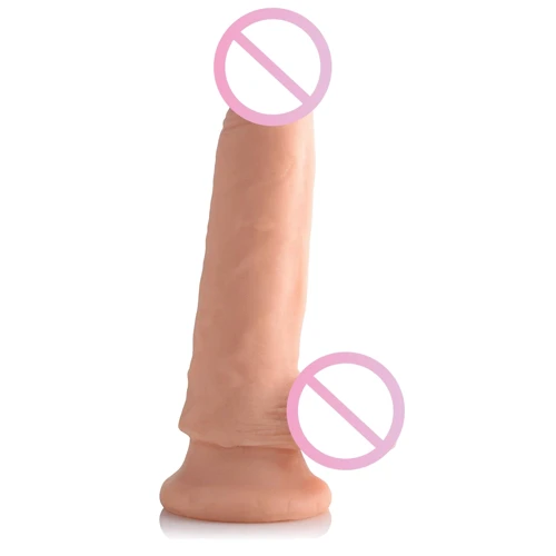 6 Inch Ultra Real Dual Layer Suction Cup Dildo - фалоімітатор 13x4.5 см
