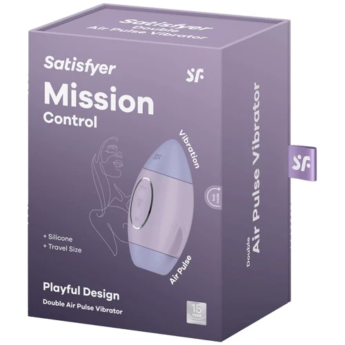 Вакуумний вібратор Satisfyer Mission Control Violet: Тип і форма Вібромасажер