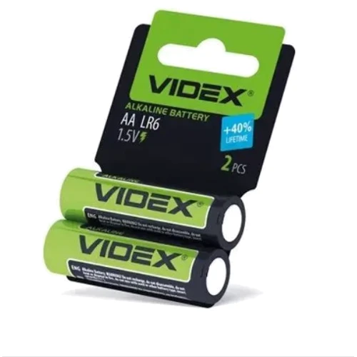 Батарейка лужна Videx Alkaline LR6 AA (2 шт)