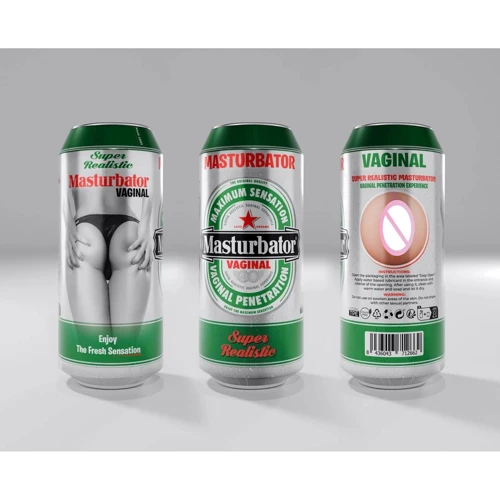 Мастурбатор-вагина Alive Heineken Vagina II в виде банки пива: Глубина, см 16