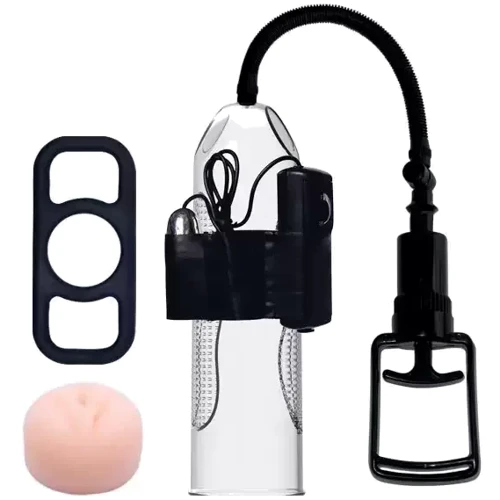 Вакуумна помпа з вібростимуляцією LYBAILE - Penis Enlargement System 9,8'' Vibration (BM-010066C) фото 7