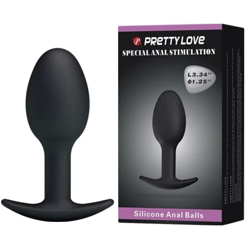 Анальная пробка BLACK PRETTY LOVE, BI-040033