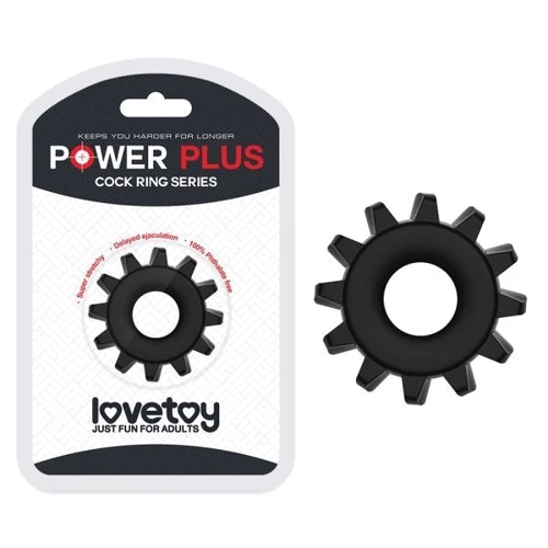 Эрекционное кольцо LoveToy POWER PLUS Cockring, Black: Производитель LOVETOY