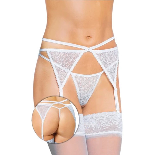 Пояс для чулок SoftLine Garterbelt 3318, S/M (white): Для кого Для женщин