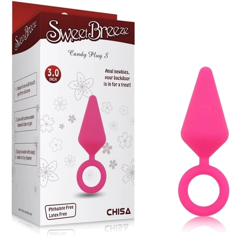 Анальная пробка Chisa Sweet Breeze Candy Plug S Pink: Особенности С кольцом