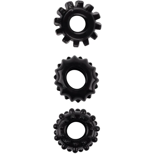 Набор эрекционных колец Chisa GK Power Gear Up Rings Black