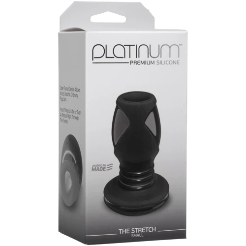 Анальный туннель Doc Johnson Platinum Premium Silicone - The Stretch - Small - Black: Для кого Унисекс