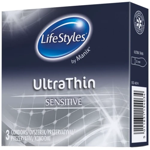 LifeStyles латексні презервативи ULTRATHIN 3шт
