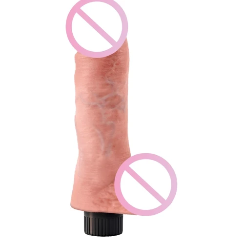Pipedream Vibrating King Cock W Balls 8 Inch - вибратор, 15.2х5.1 см: Назначение Вагинальные
