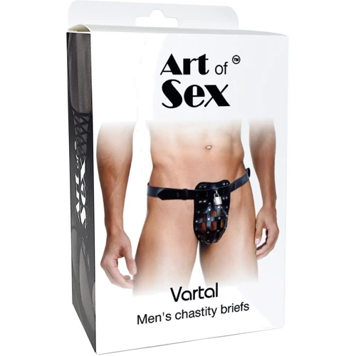 Мужской пояс верности Art of Sex - Vartal (натуральная кожа): Производитель Art of Sex