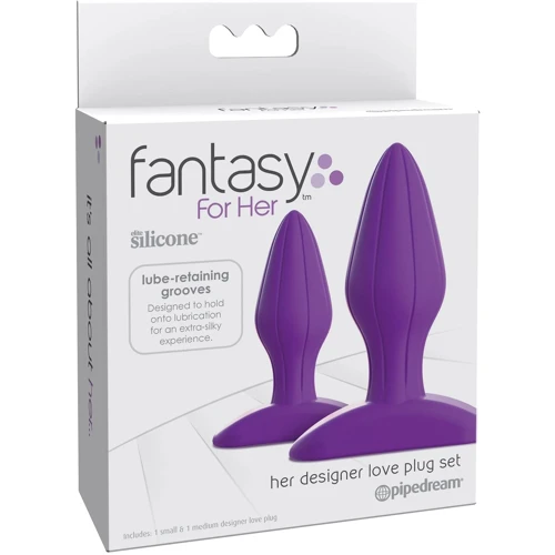 Набор анальных пробок Pipedream Fantasy For Her - Her Designer Love Plug Set (PD495512): Для кого Унисекс