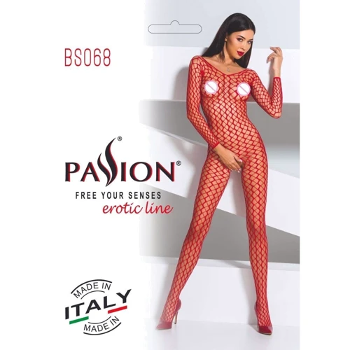 Бодістокінг Passion BS068 red: Вид Бодистокинг