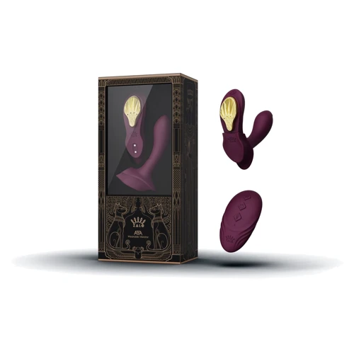 Смартвибратор в трусики Zalo - AYA Velvet Purple, насадка и пульт ДУ: Тип управления На дистанционном управлении