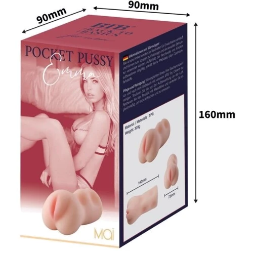 Мастурбатор MAI BTB Pocket Vagina - Emma: Матеріал TPR (термопластичная резина)