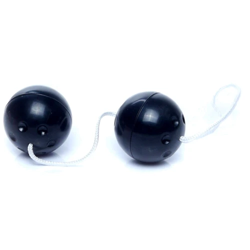Вагинальные шарики Duo balls Black, BS6700026: Наличие вибрации Нет