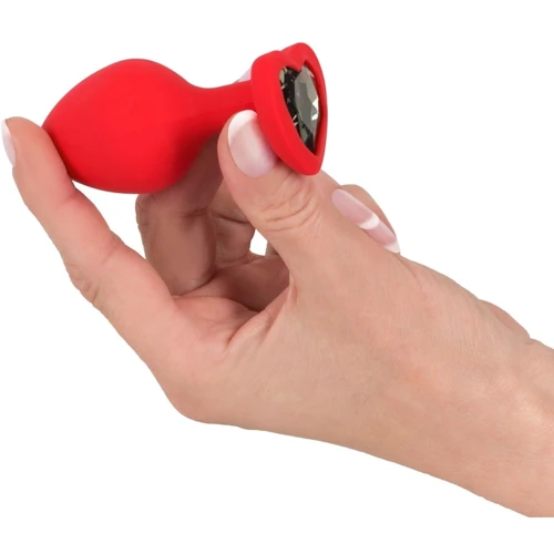 Анальна пробка із кристалом Orion Silicone Plug Medium фото 6