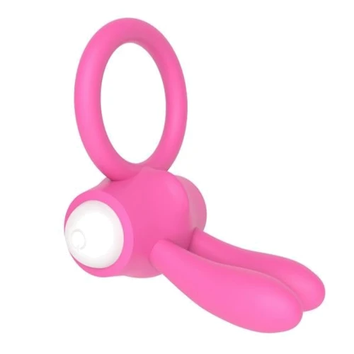 Эрекционное виброкольцо LoveToy Power Clit Cockring, Pink фото 4