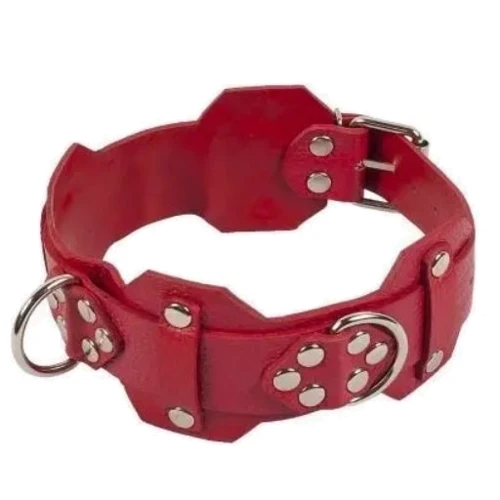Ошейник VIP Leather Collar, Red