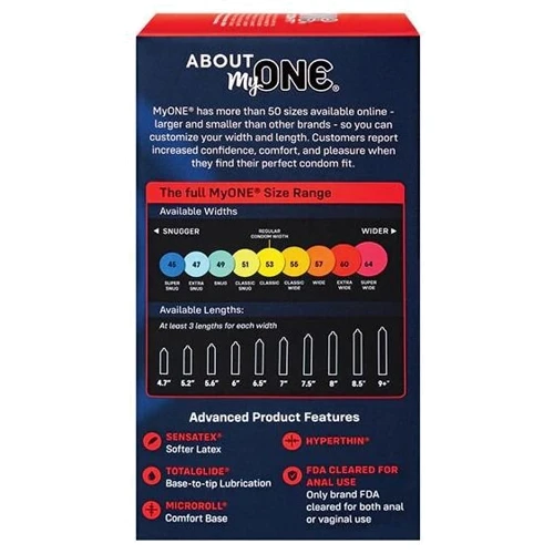 Презервативи MyONE Super Wide 10 шт: Тип Увеличенного размера