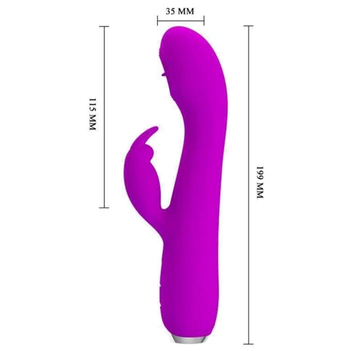Вибратор Pretty Love Rachel Purple: Длина, см 19.9
