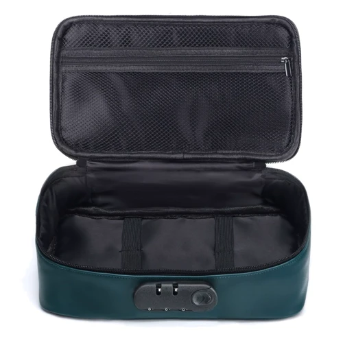 Кейс для игрушек Dorcel Discreet Вox Luxury Green, кодовый замок, 27×16×7,62 см  фото 10