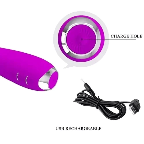 Смарт вібратор Pretty Love APP - HECTOR G-SPOT VIBRATOR з електростимуляцією, BI-014765HP фото 7
