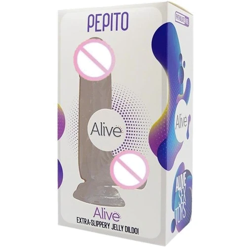 Прозрачный фаллоимитатор Alive Jelly Dildo Pepito: Назначение Вагинальные