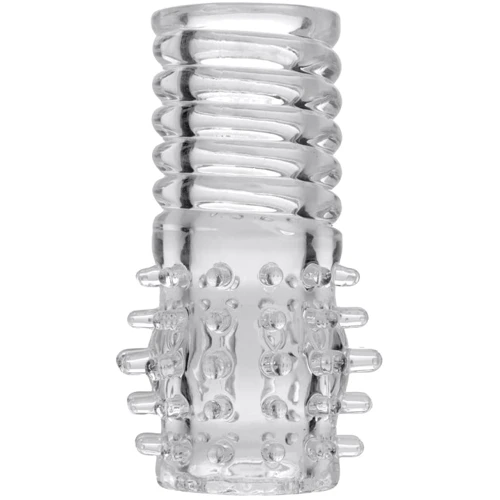 Насадка на пенис Size Matters Textured Clear Girth Enhancer Clear