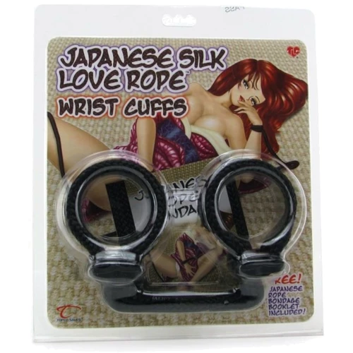 Наручники Japanese Silk Love Rope Ankle Cuffs, черный фото 5