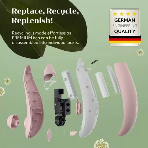 Клиторальный стимулятор Womanizer Premium Eco rose фото 5