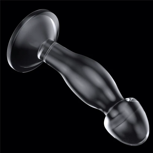 Анальная пробка LoveToy Flawless Clear Prostate Plug 6.5'': Особенности С присоской