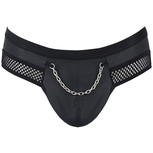 Трусы Passion SLIP OPEN TOM 030 black L/XL: Узор Однотонный