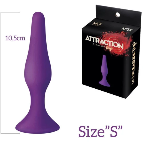 Анальная пробка на присоске MAI Attraction Toys №32 Purple S: Для кого Унисекс