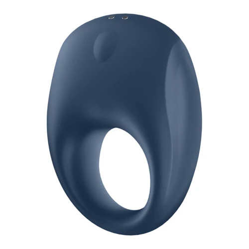 Эрекционное виброкольцо Satisfyer Strong One: Цвет синий